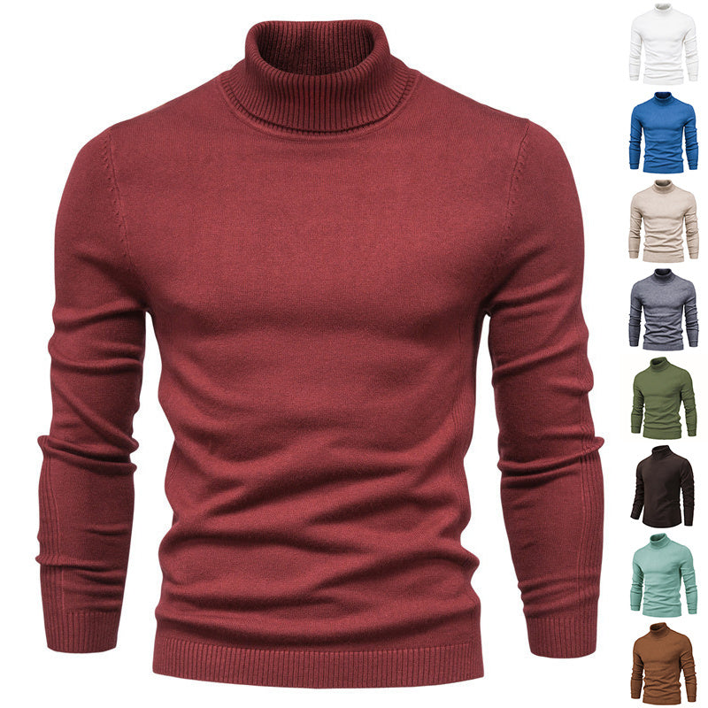 Men’s slim fit turtleneck sweater