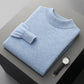 Autumn and Winter Half Collar Wool Sweater for Men