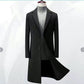 Men’s Korean Slim Fit Trench Coat  Business Wool Overcoat