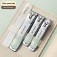 Portable 4-piece carbon steel nail clippers set for manicure grooming