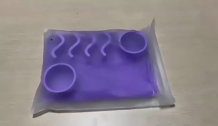 Dog licking mat for dental care